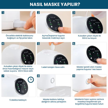 Kolejen Hızlı Yüz Maskesi  Üretim Cihazı